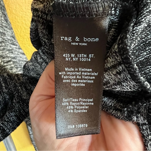 Rag & Bone / Jean Heather Gray Comfy Top w/ open back - Picture 7 of 12